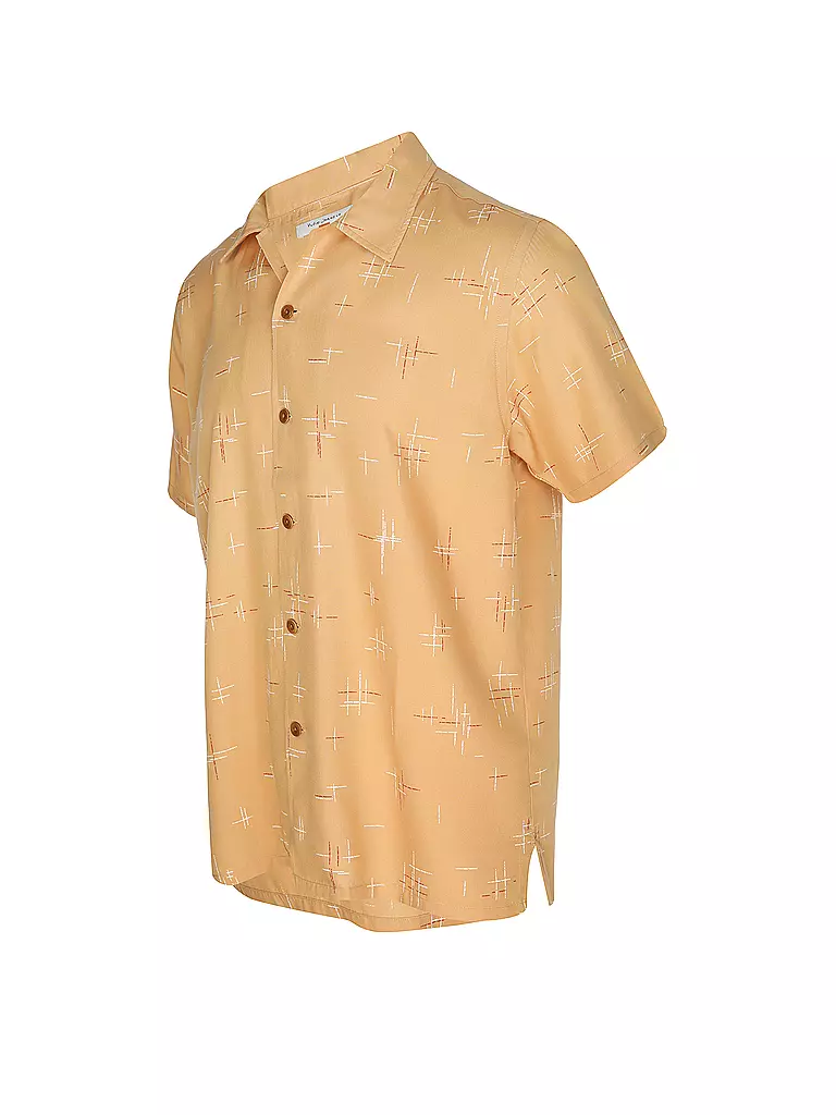 NUDIE JEANS | Hemd Slim Fit ARVID 50S HAWAII | Arancione