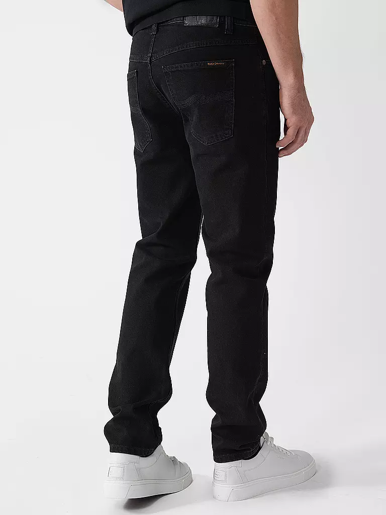 NUDIE JEANS | Jeans Regular Fit SOLID OLLIE BLACK STEEL |