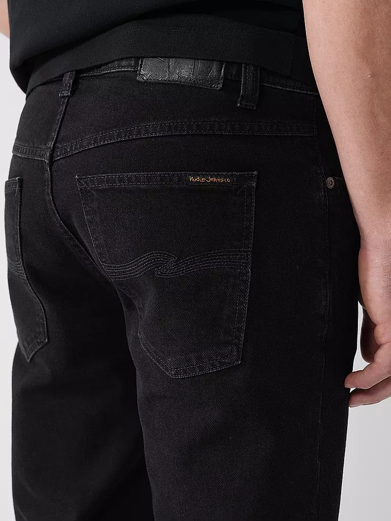 NUDIE JEANS | Jeans Regular Fit SOLID OLLIE BLACK STEEL |