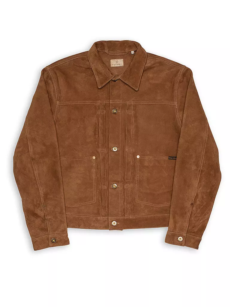 NUDIE JEANS | Lederjacke DANTE II  | Marrone