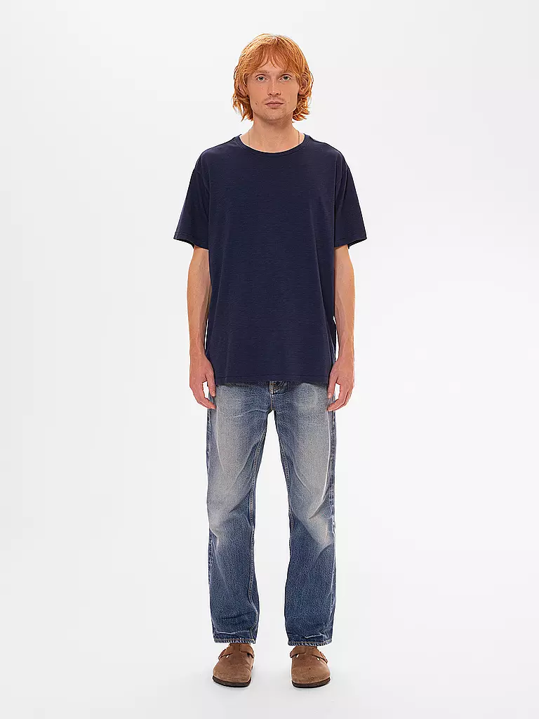 NUDIE JEANS | T-Shirt ROFFE | Blu
