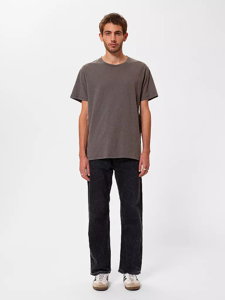 NUDIE JEANS | T-Shirt ROFFE | Grigio