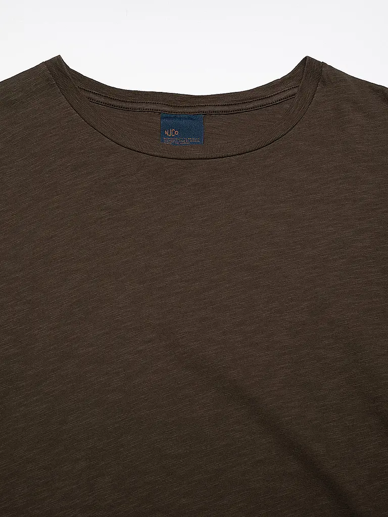NUDIE JEANS | T-shirt ROFFE | Marrone