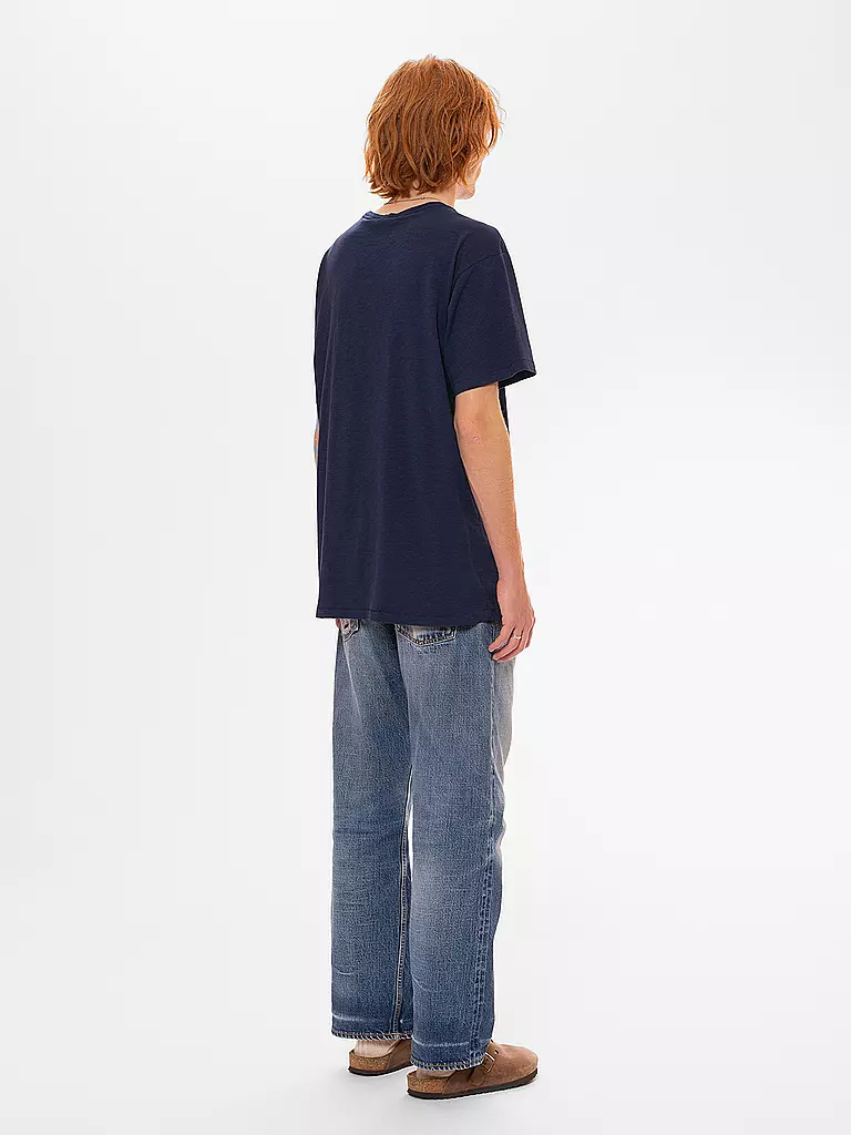 NUDIE JEANS | T-Shirt ROFFE | Blu