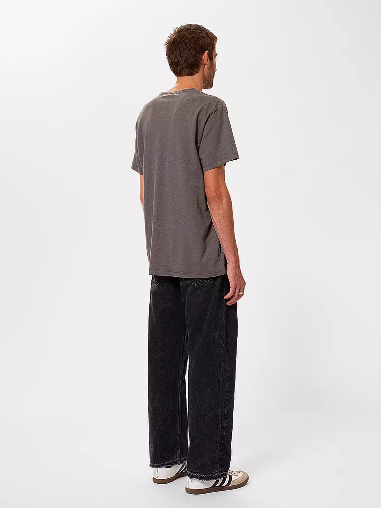 NUDIE JEANS | T-Shirt ROFFE | Grigio