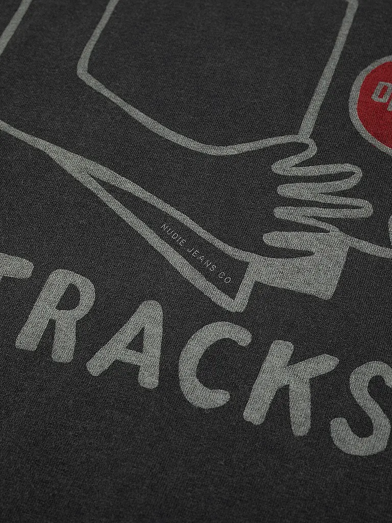 NUDIE JEANS | T-Shirt ROY HIDDEN TRACKS | Grigio