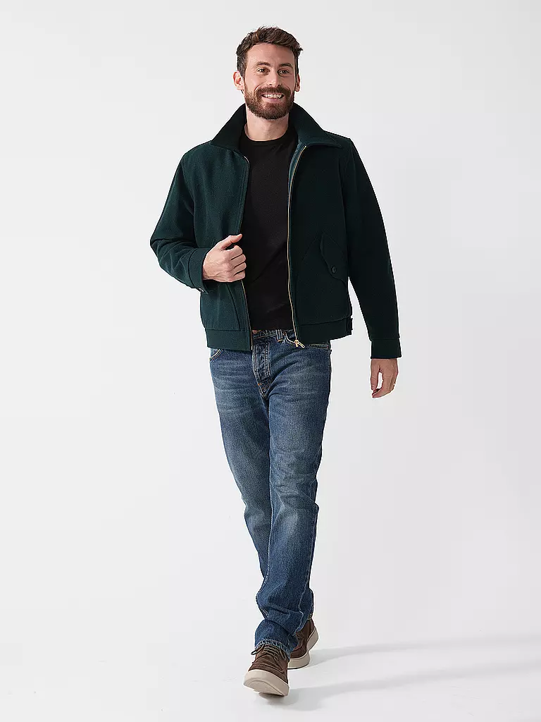 NUDIE JEANS | Wolljacke BLAKE  | Verde scuro