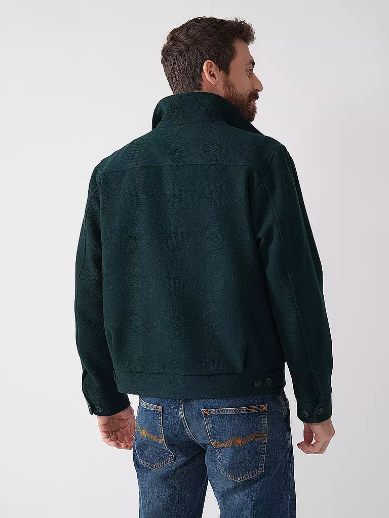NUDIE JEANS | Wolljacke BLAKE  | Verde scuro