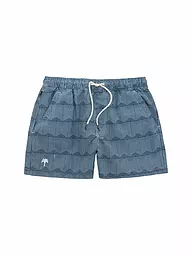 OAS | Badeshorts GREEN SQUIGGLE | Blu