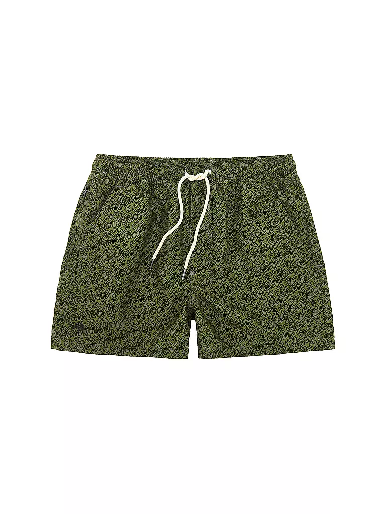 OAS | Badeshorts GREEN SQUIGGLE | Verde