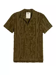 OAS | Frottee Poloshirt | Oliva