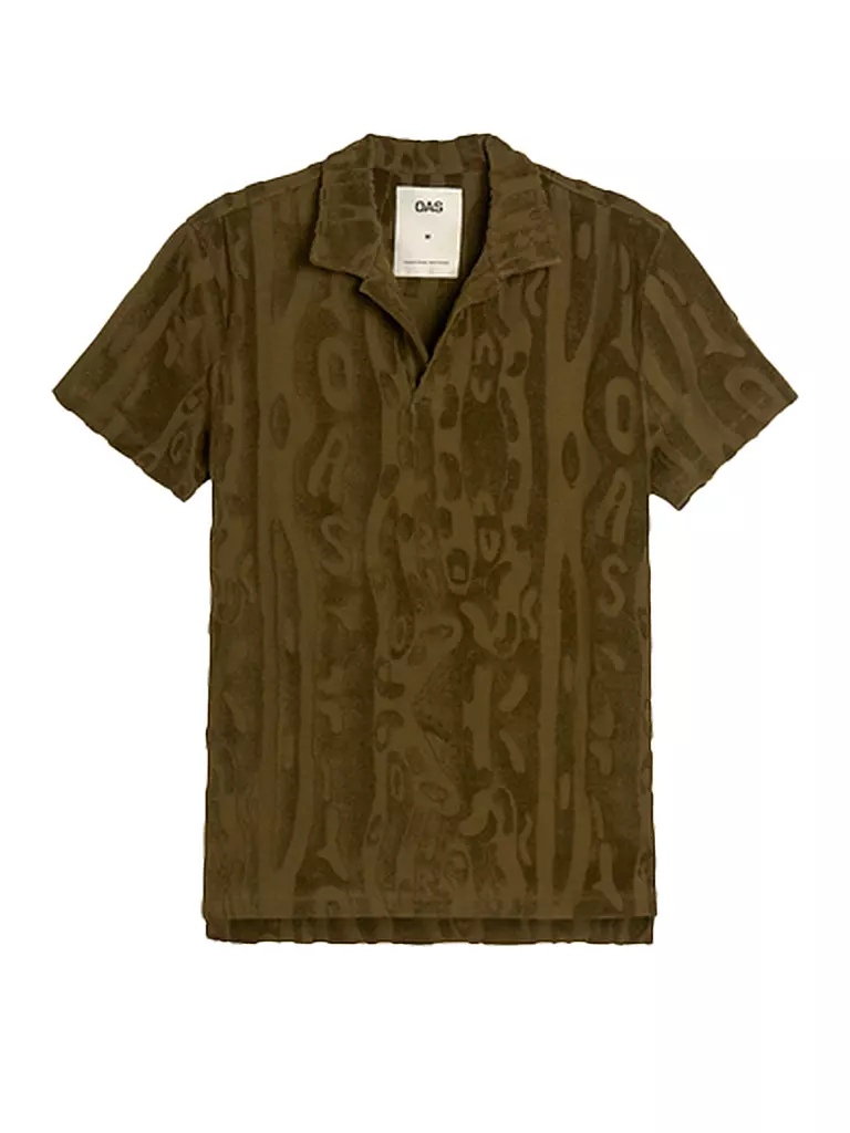 OAS | Frottee Poloshirt | Oliva