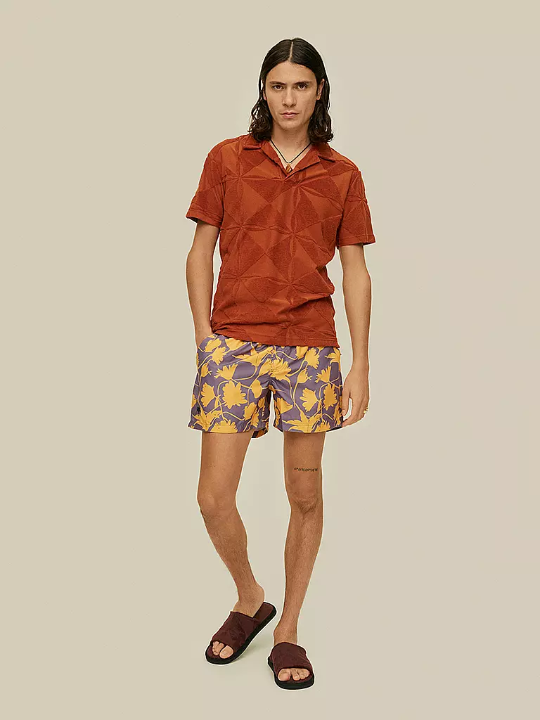 OAS | Frottee Poloshirt | Arancione