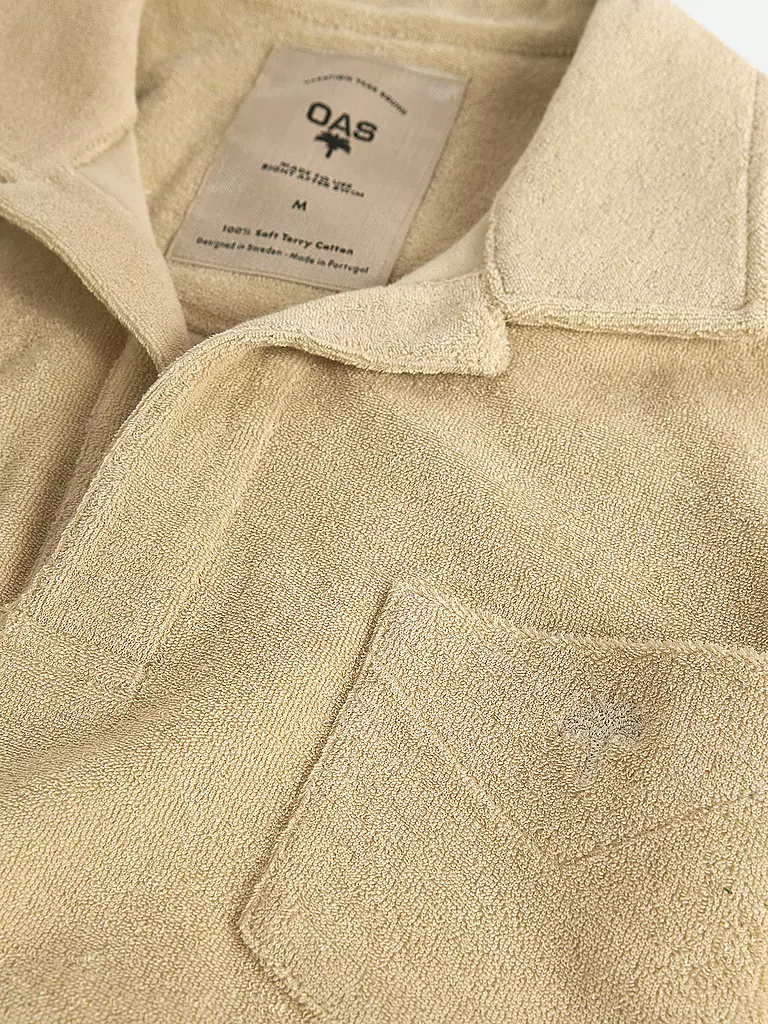 OAS | Frottee Poloshirt | Beige