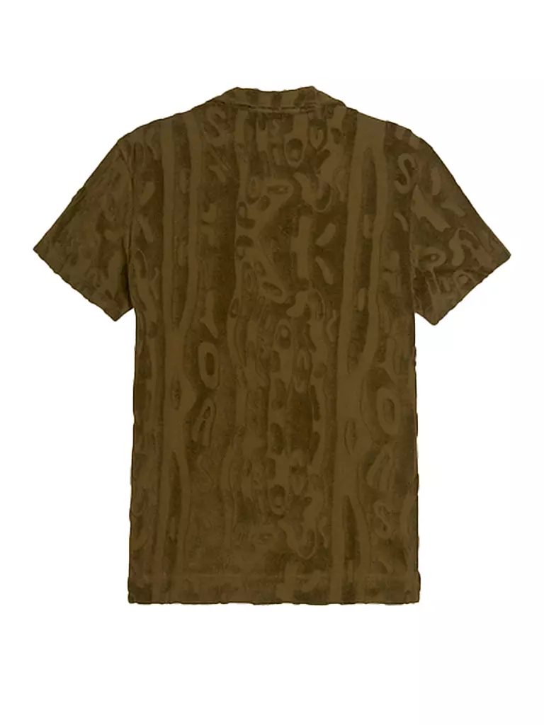 OAS | Frottee Poloshirt | Oliva