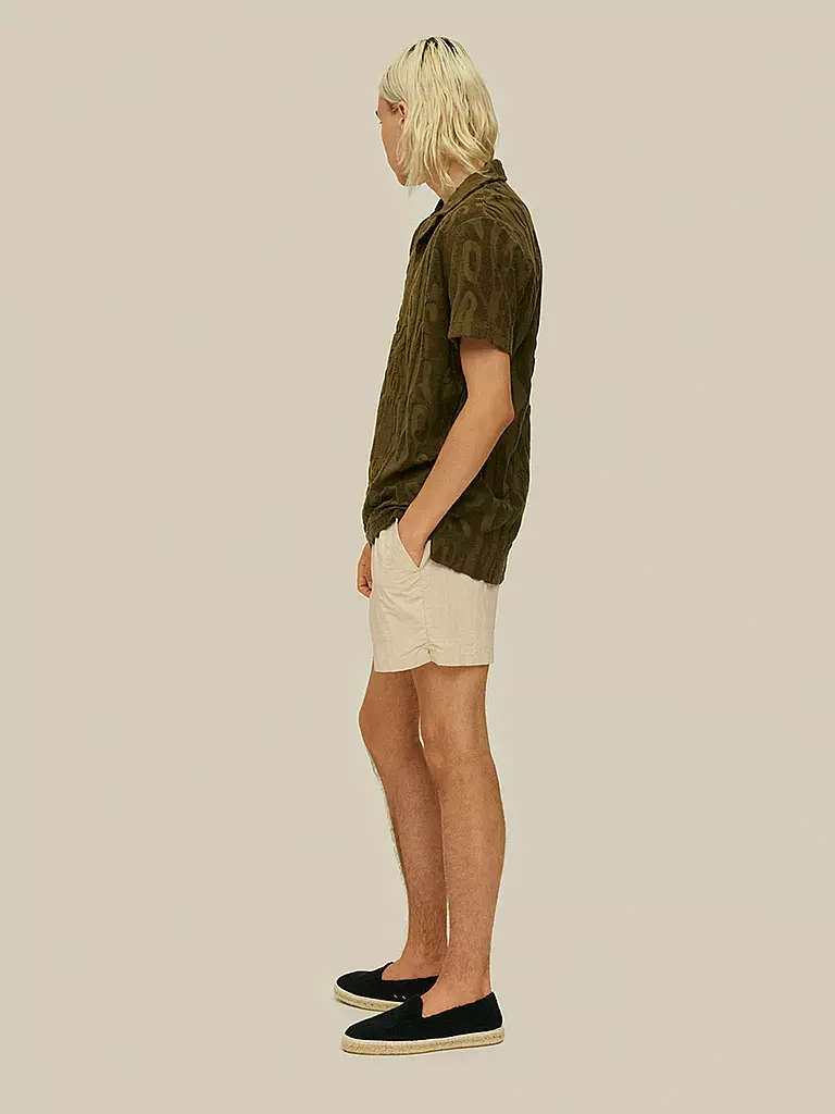 OAS | Frottee Poloshirt | Oliva
