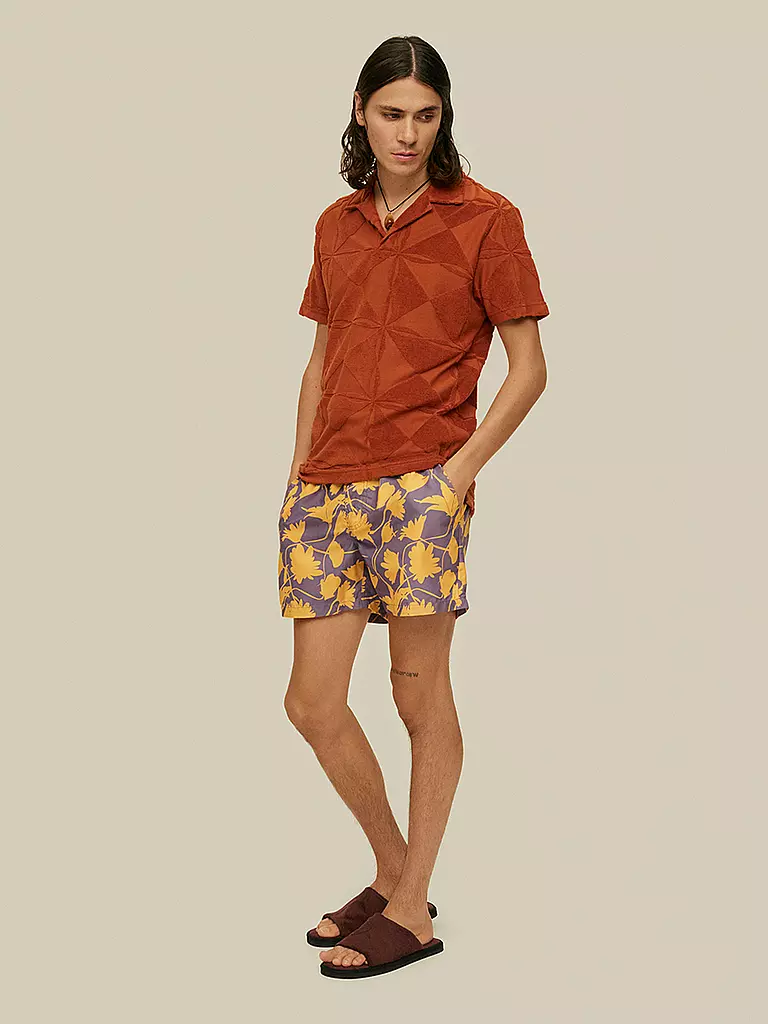 OAS | Frottee Poloshirt | Arancione