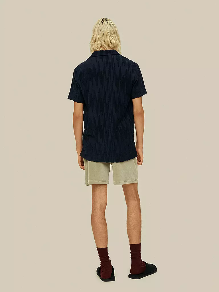 OAS | Frottee Poloshirt | Blu