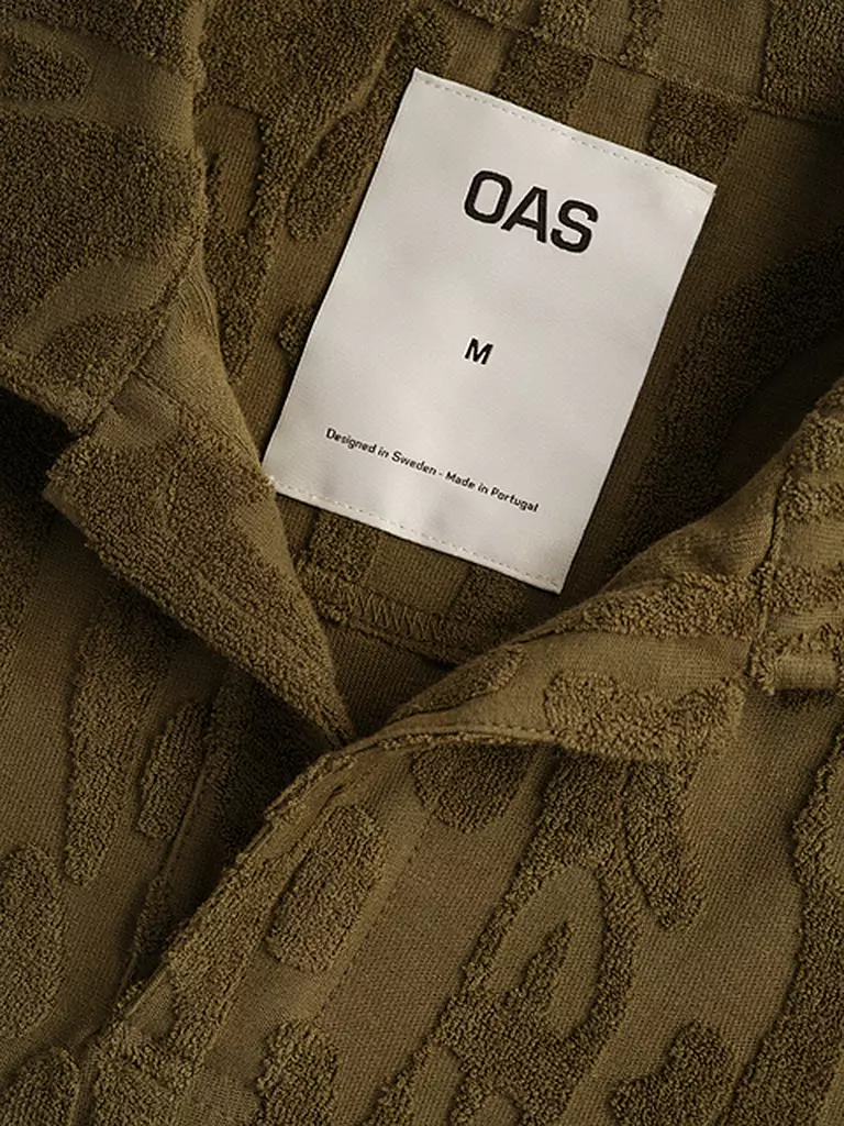 OAS | Frottee Poloshirt | Oliva