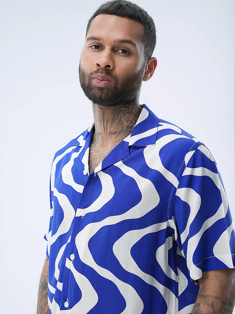 OAS | Hemd BLUE RIPPLING | Blu