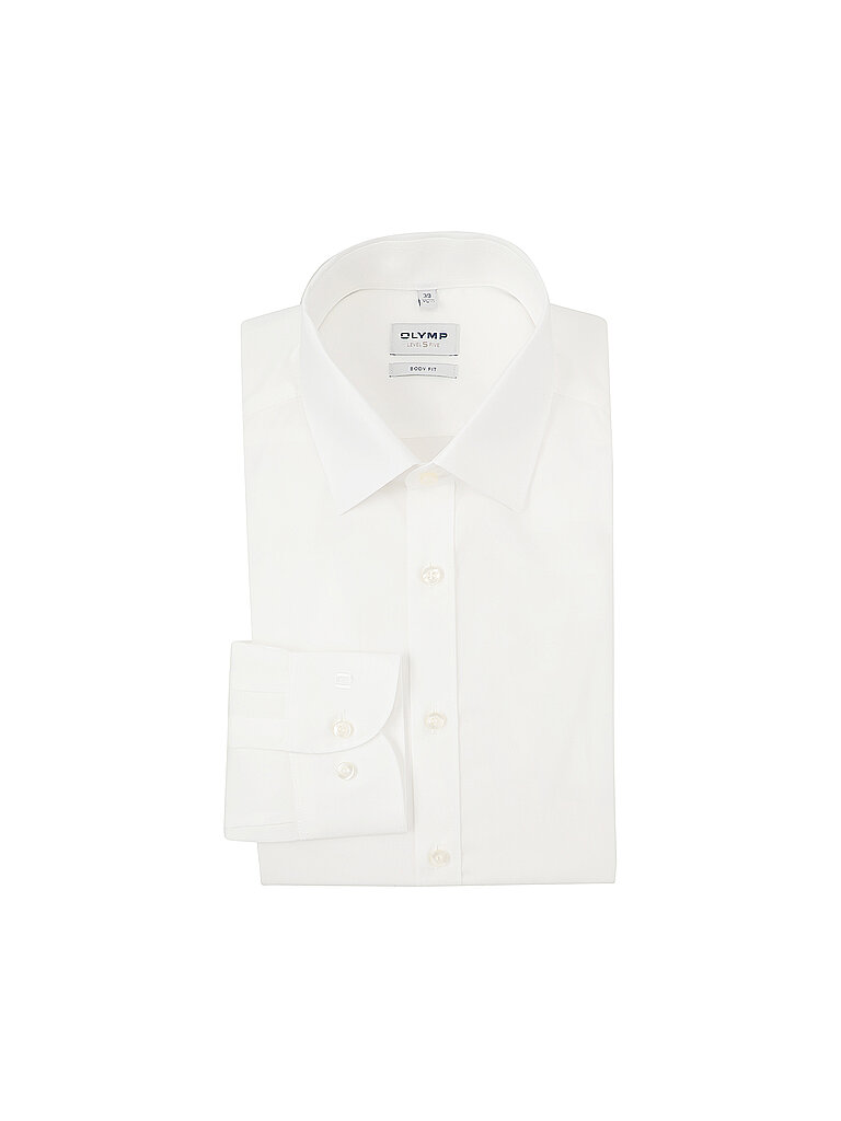 Camicia body fit con maniche extra lunghe bianco 40
