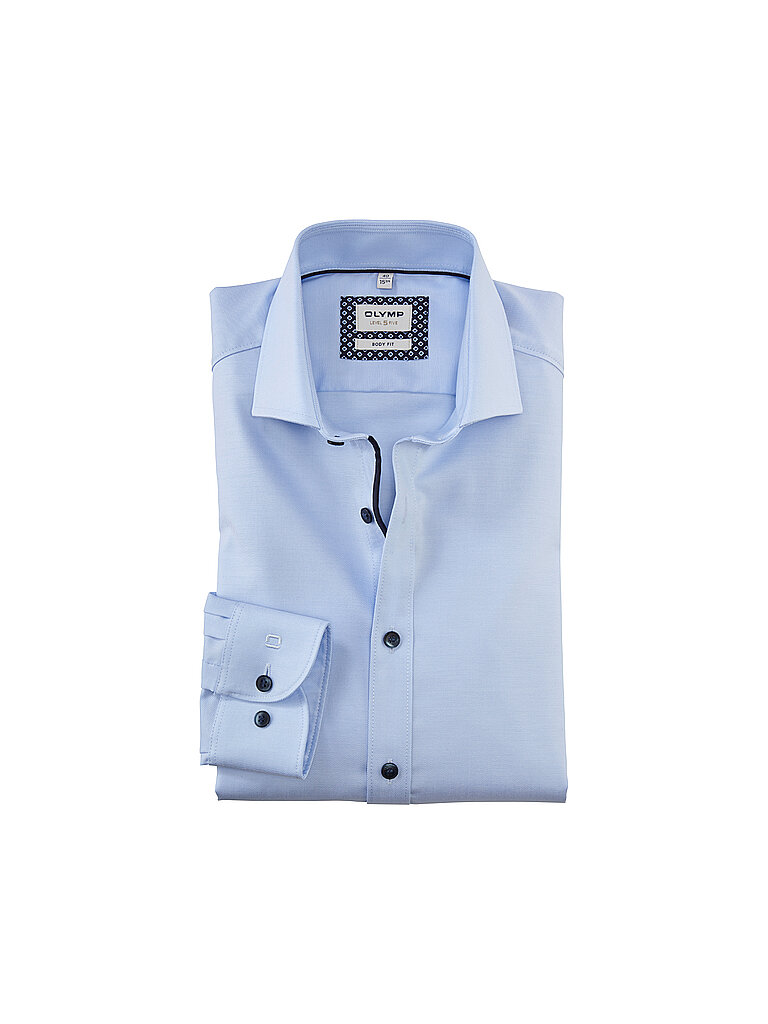 Camicia Body Fit blu 39