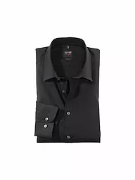 OLYMP LEVEL FIVE | Camicia Body Fit Maniche Extra Lunghe | Nero
