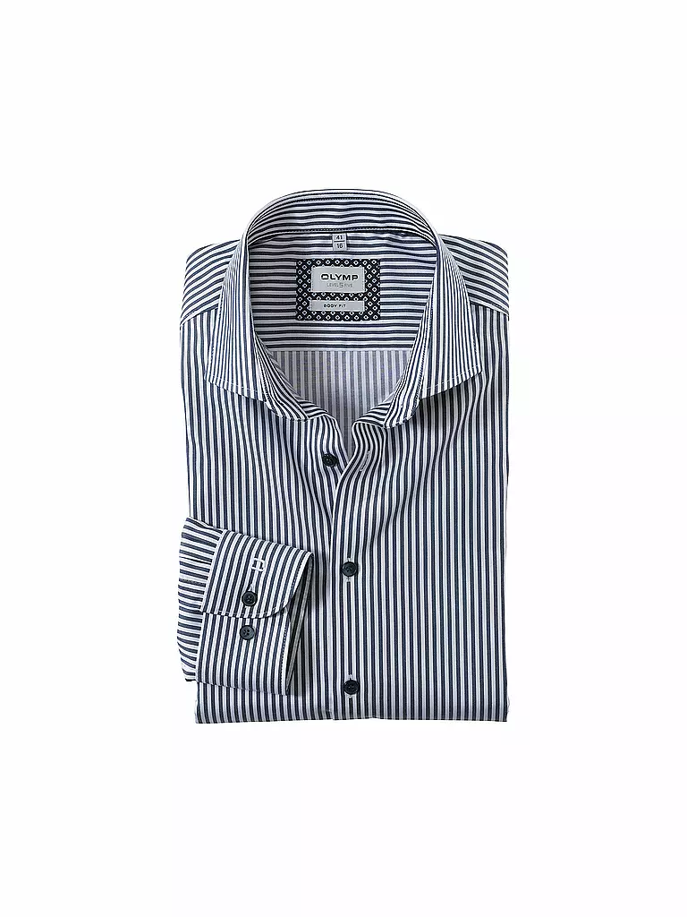 OLYMP LEVEL FIVE | Camicia Body Fit LEVEL FIVE | Blu scuro
