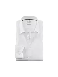 OLYMP LEVEL FIVE | Camicia Body Fit Maniche Extra Lunghe | Bianco