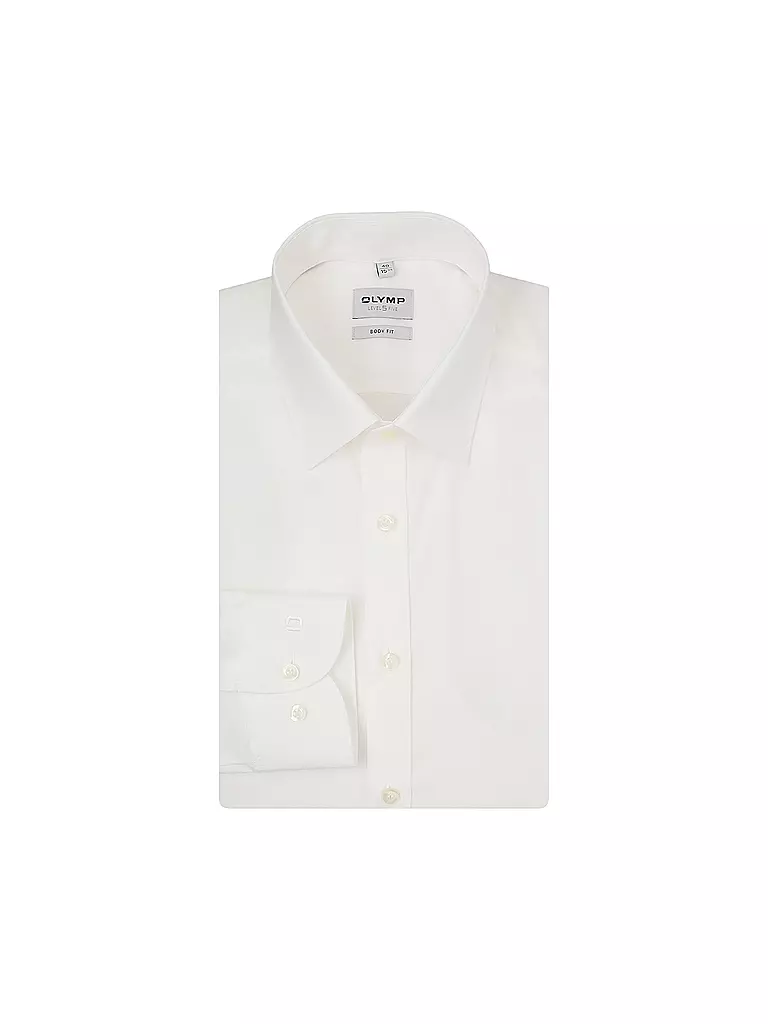 OLYMP LEVEL FIVE | Camicia Body Fit Maniche Extra Lunghe | Beige