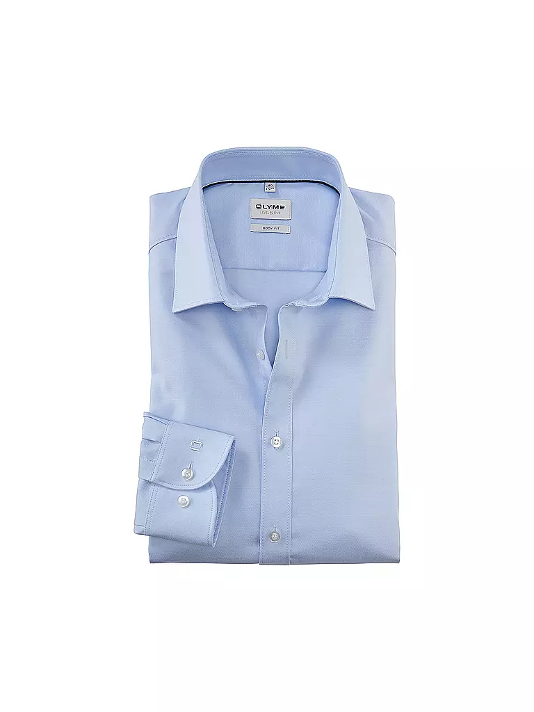 OLYMP LEVEL FIVE | Camicia Body Fit Maniche Extra Lunghe | Blu chiaro