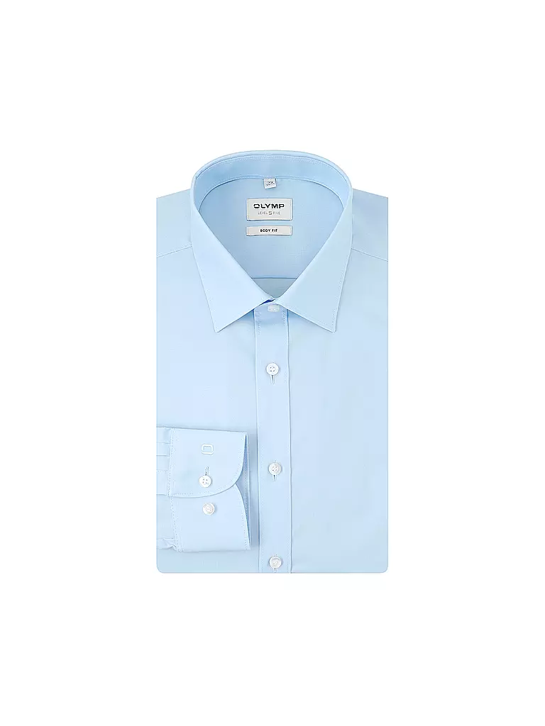 OLYMP LEVEL FIVE | Camicia Body Fit Maniche Extra Lunghe | Blu chiaro