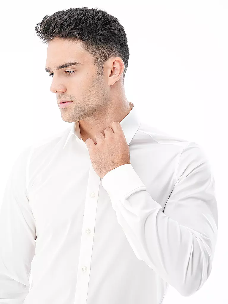 OLYMP LEVEL FIVE | Camicia Body Fit Maniche Extra Lunghe | Beige
