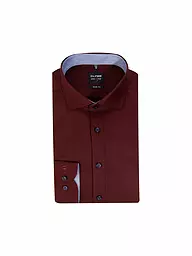 OLYMP LEVEL FIVE | Camicia Body Fit | Rosso scuro