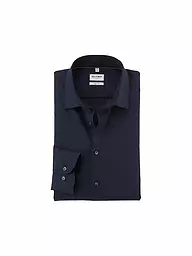 OLYMP LEVEL FIVE | Camicia Body Fit | Blu scuro