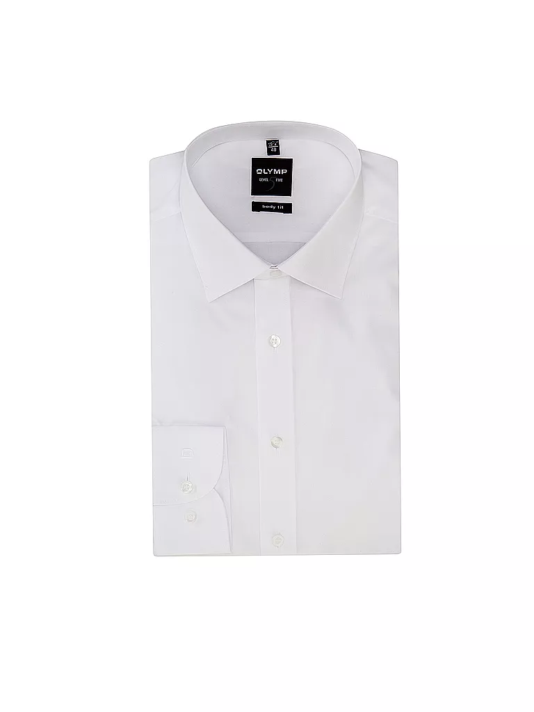 OLYMP LEVEL FIVE | Camicia Body Fit | Bianco