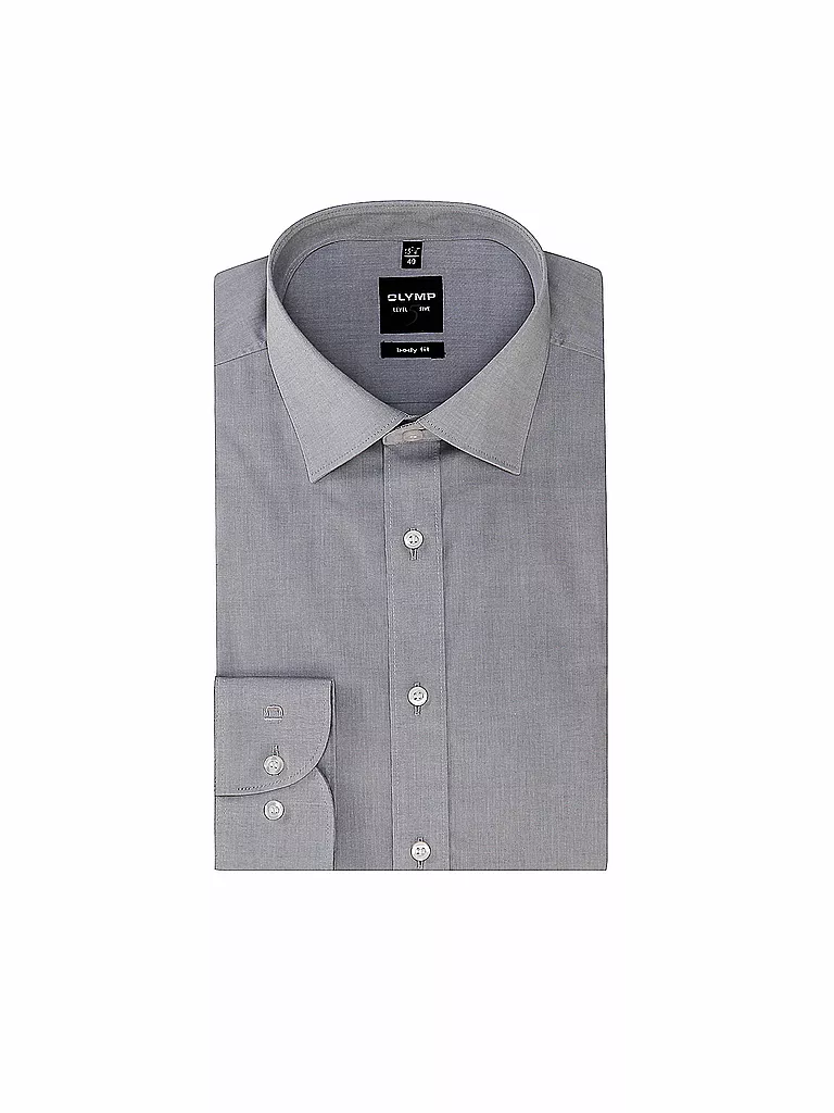 OLYMP LEVEL FIVE | Camicia Body Fit | Grigio