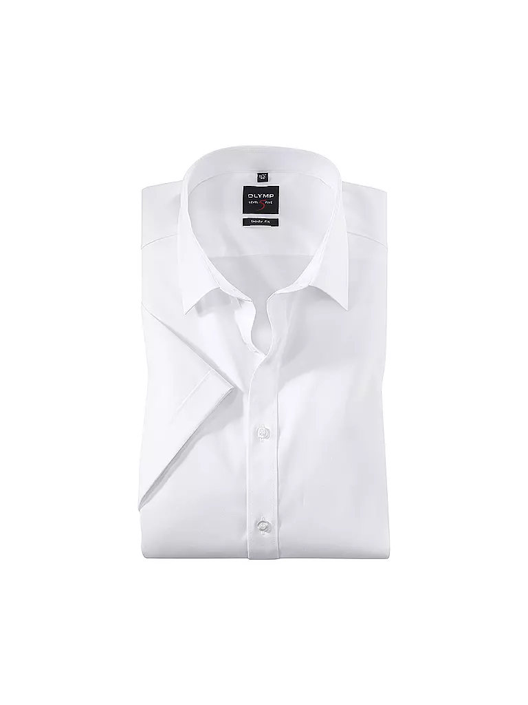 OLYMP LEVEL FIVE | Camicia Body Fit | Bianco