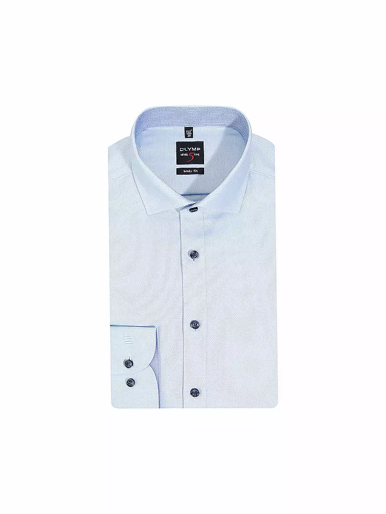 OLYMP LEVEL FIVE | Camicia Body Fit | Blu chiaro
