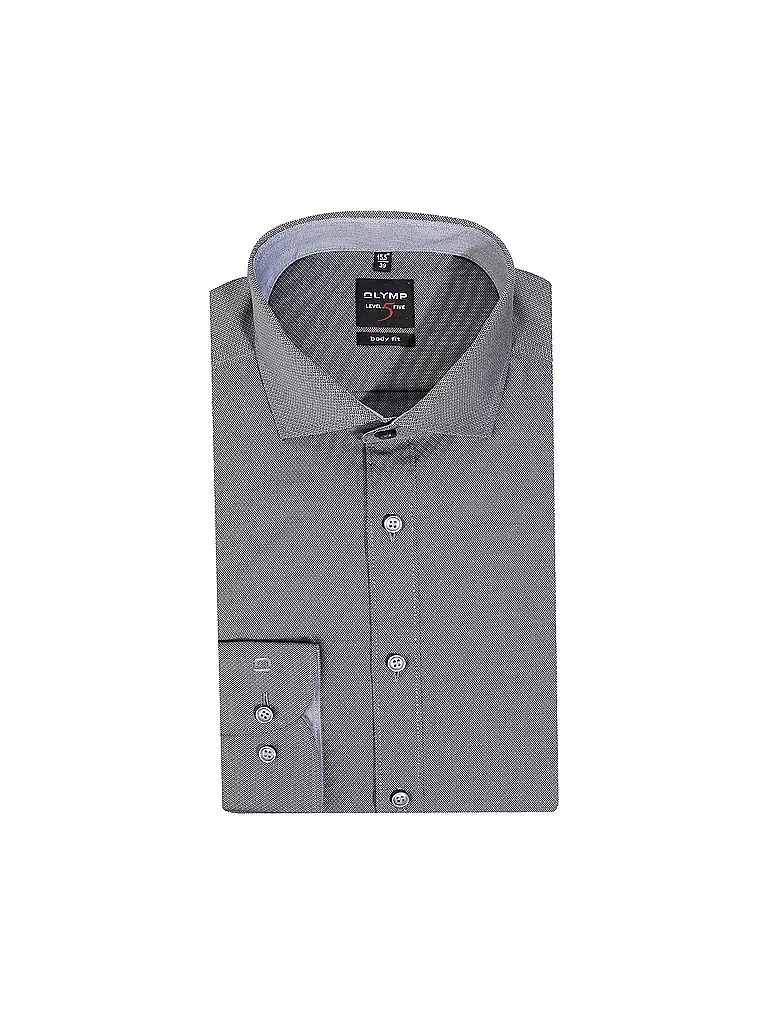 OLYMP LEVEL FIVE | Camicia Body Fit | Grigio