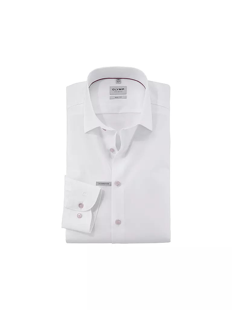 OLYMP LEVEL FIVE | Camicia Body Fit | Bianco