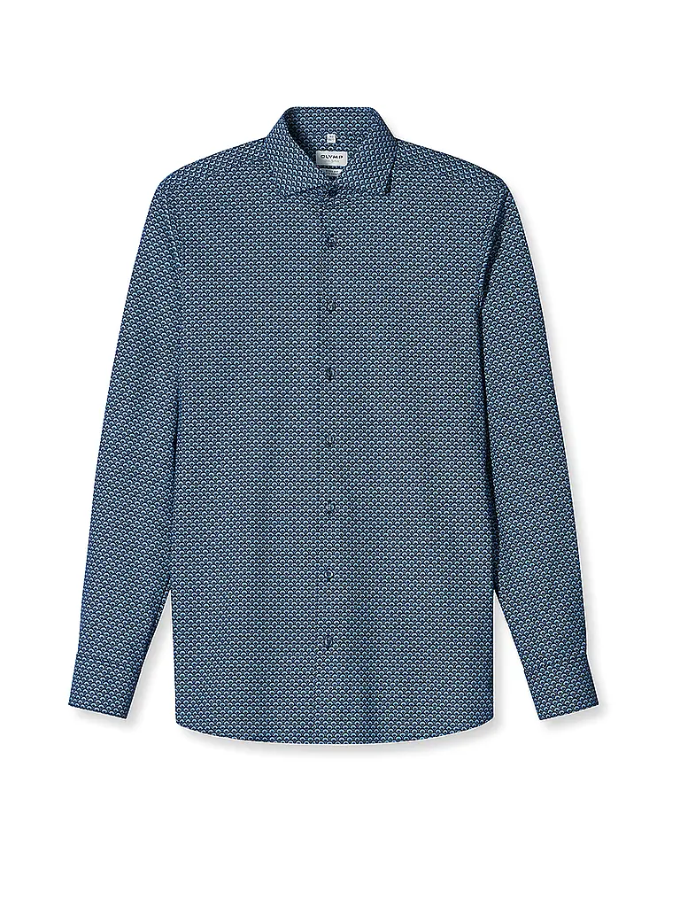 OLYMP LEVEL FIVE | Camicia Body Fit | Blu scuro
