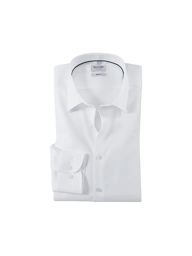 OLYMP LEVEL FIVE | Camicia Body Fit | Bianco