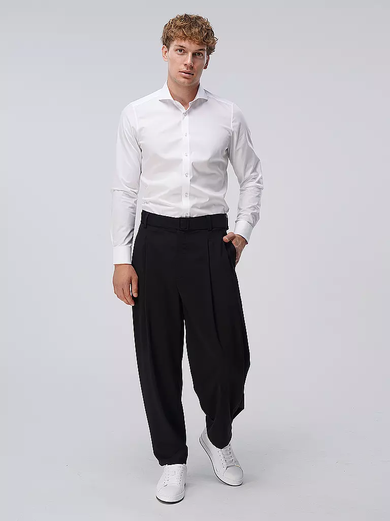 OLYMP LEVEL FIVE | Camicia Body Fit | Bianco
