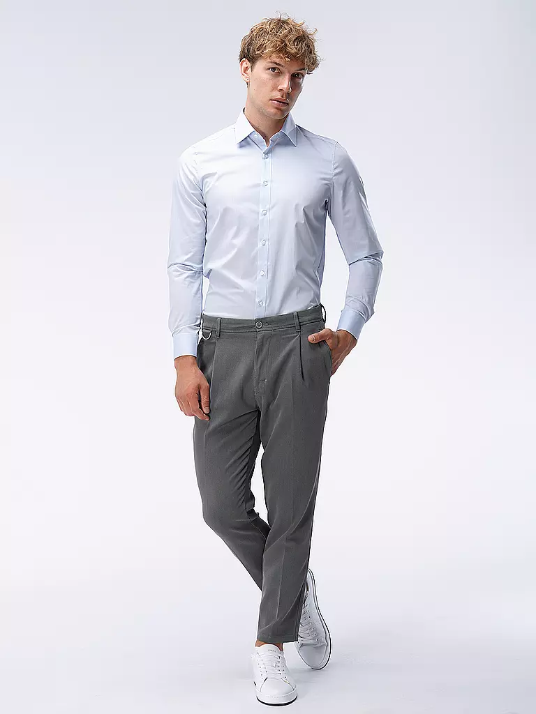 OLYMP LEVEL FIVE | Camicia Body Fit | Blu