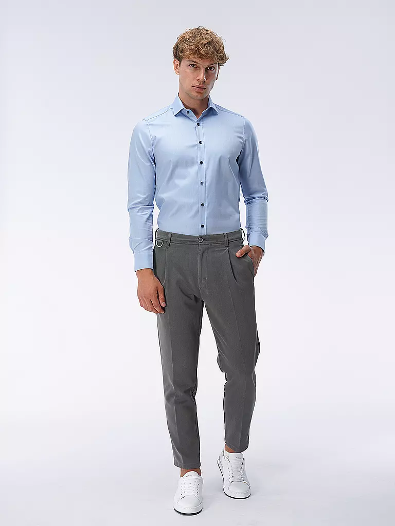 OLYMP LEVEL FIVE | Camicia Body Fit | Blu chiaro