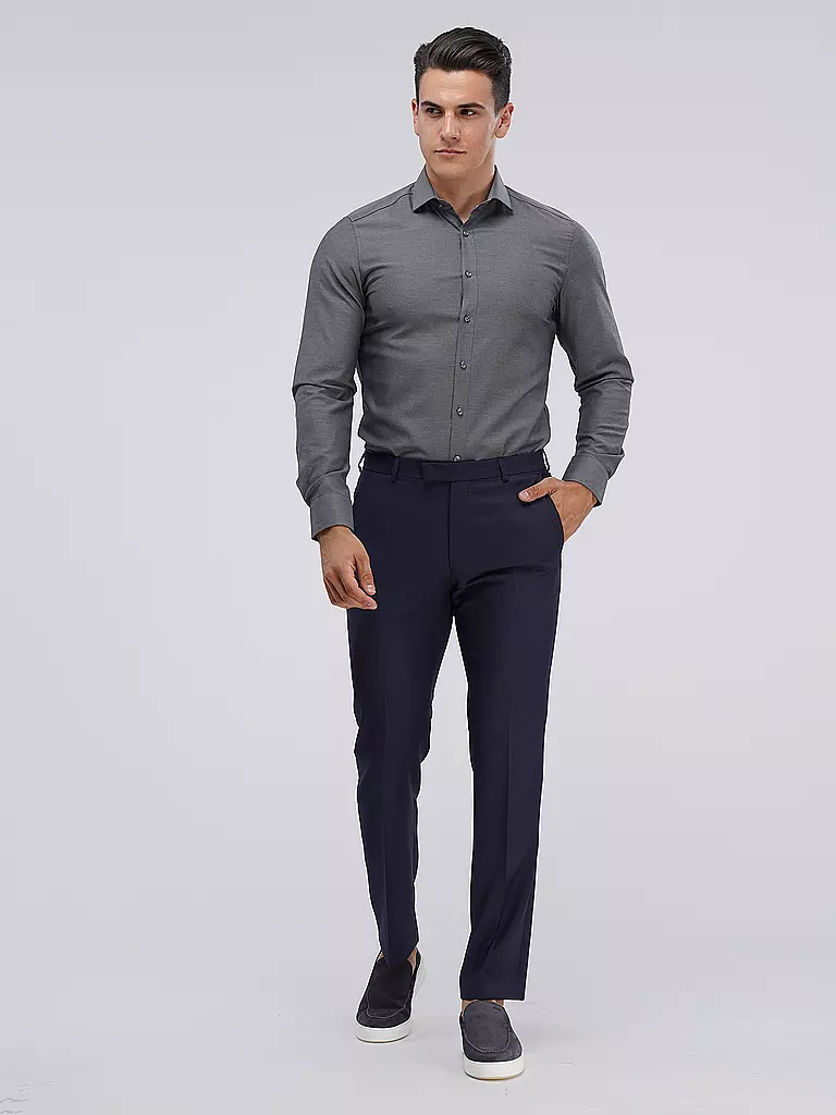 OLYMP LEVEL FIVE | Camicia Body Fit | Grigio