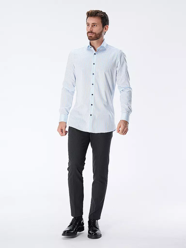 OLYMP LEVEL FIVE | Camicia Body Fit | Blu chiaro