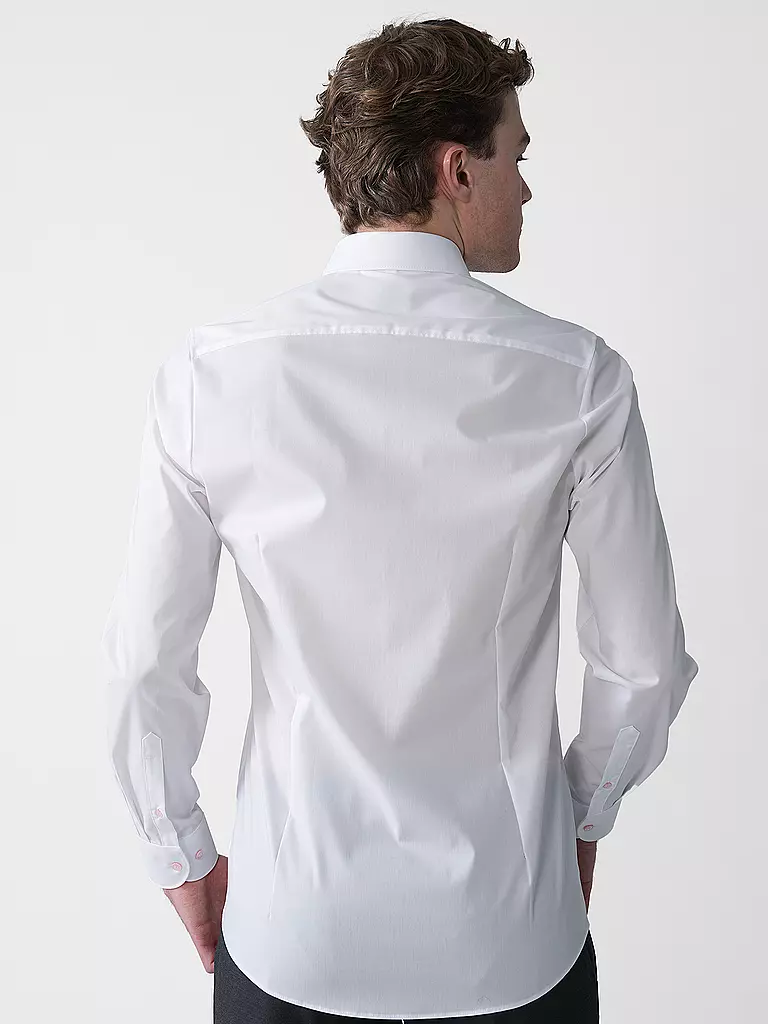 OLYMP LEVEL FIVE | Camicia Body Fit | Bianco