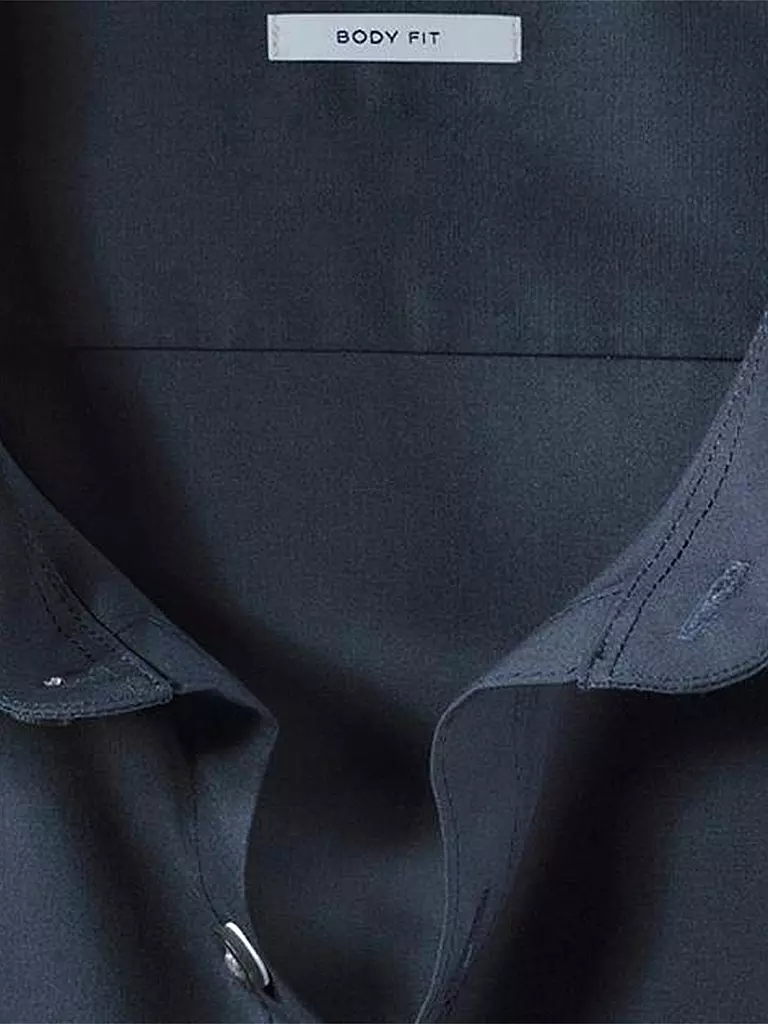 OLYMP LEVEL FIVE | Camicia Body Fit | Blu scuro